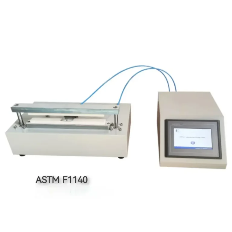 burst or creep testing burst leak test seal burst strength test of flexible food packages ASTM F1140.The LSST-01 is ideal for QA labs, packaging R&D, and production line validation.